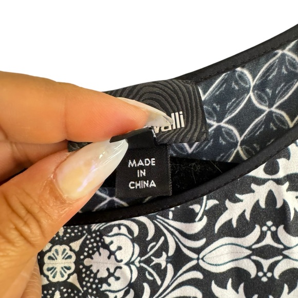 JustCavalli Roberto Cavalli 100% Silk  Bandana Print Mini Dress Size 42 (US 6) - Picture 13 of 16